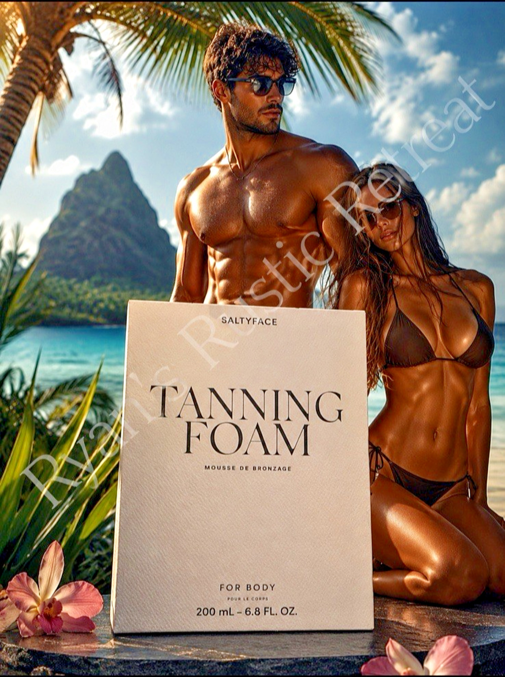 Saltyface Tanning Foam 200ml Clear Self Tanner Vegan Fragrance Free